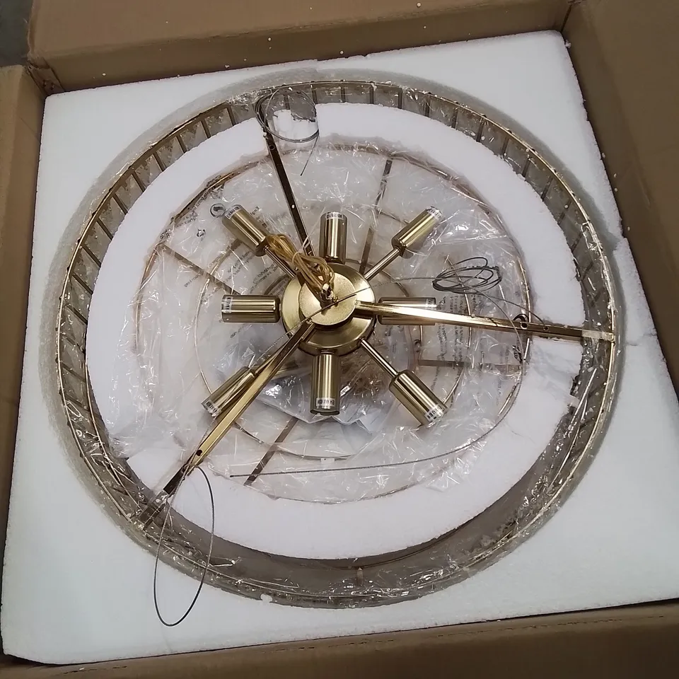 A BOXED DARIANNA 11 LIGHT CHANDELIER 