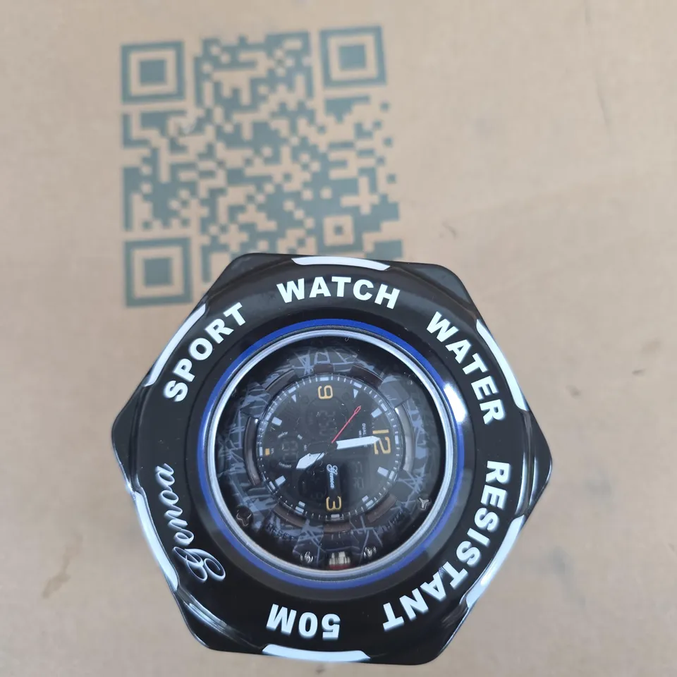GENOA TIME V2 SPORT WATCH – WATER RESISTANT 50M, IN HEXAGONAL TIN 