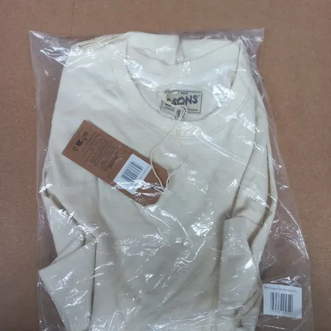 CREAM WHITE SWEATSHIRT IN PLASTIC BAG – UNBRANDED XXL