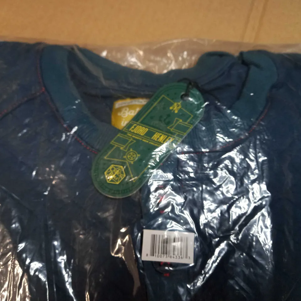 PACKAGED FJORD HENLEY TEAL PADDED TOP - LARGE