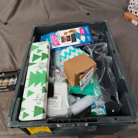 TOTE OF APPROXIMATELY 13 ASSORTED ITEMS TO INCLUDE: ACRYLIC AIRBRUSH COLOURS 