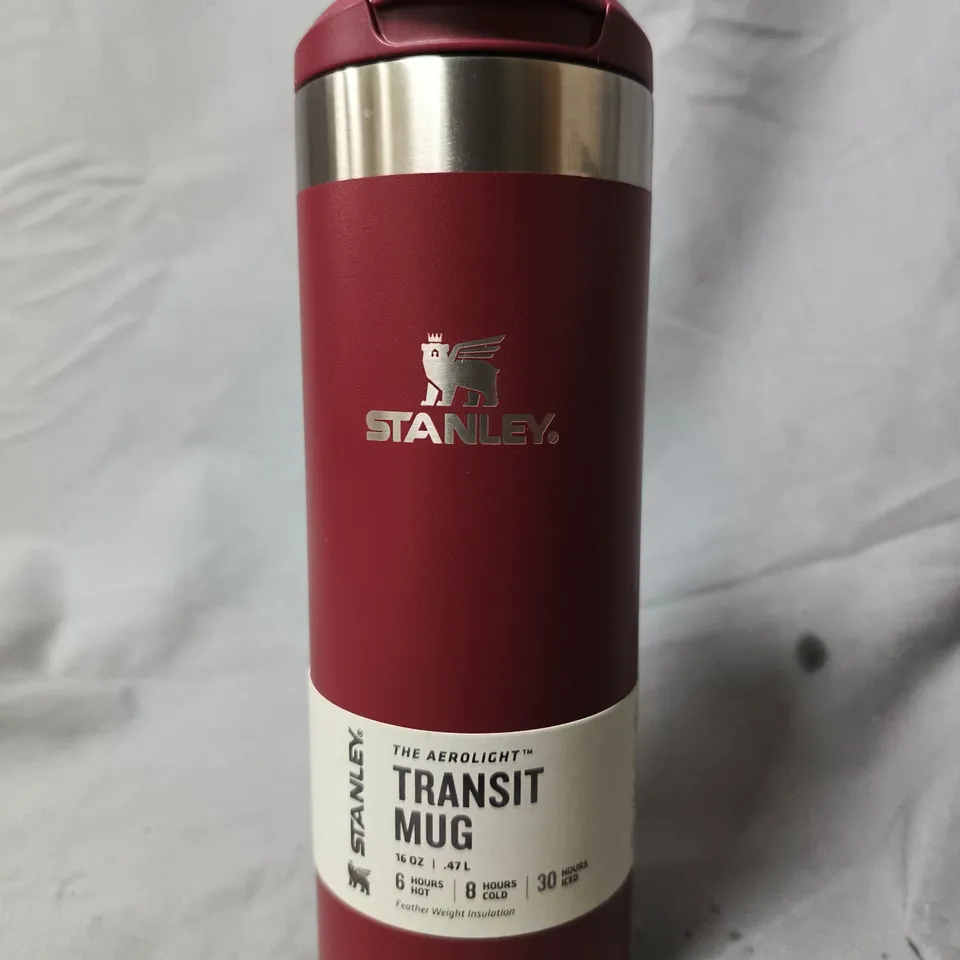 STANLEY TRANSIT MUG – THE AEROLIGHT, 16 OZ (473 ML), BURGUNDY