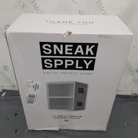 BOXED SNEAK APPLY 2x WHITE PREMIUM SNEAKER CRATES