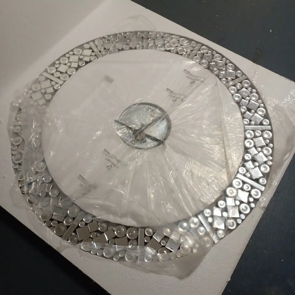 JM BY JULIEN MACDONALD CRYSTAL WALL CLOCK - COLLECTION ONLY