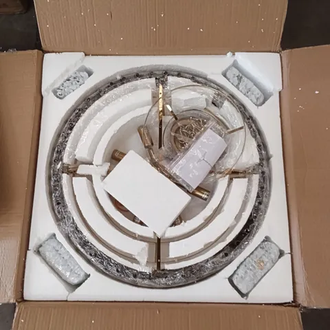 BOXED LUXE CHANDELIER - GOLD 