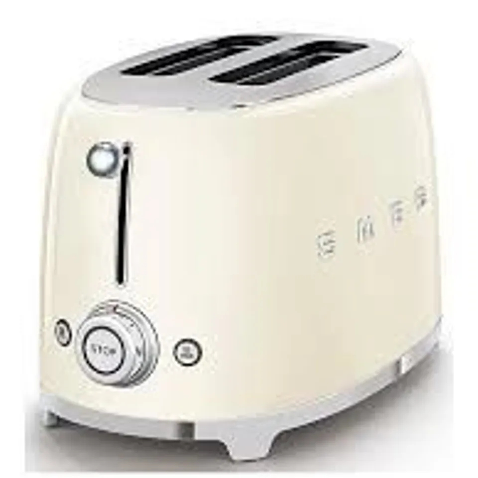 BOXED SMEG 2 SLICE TOASTER IN CREAM RRP £164.99