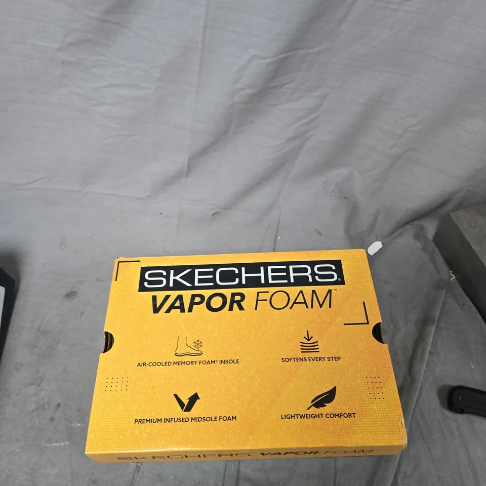 SKECHERS VAPOR FOAM SLIP-ON SHOES - BLACK, UK 6