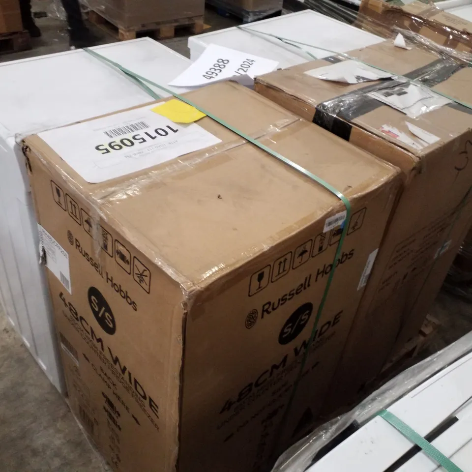 PALLET OF APPROXIMATELY 4 UNPROCESSED RAW RETURN WHITE GOODS TO INCLUDE;