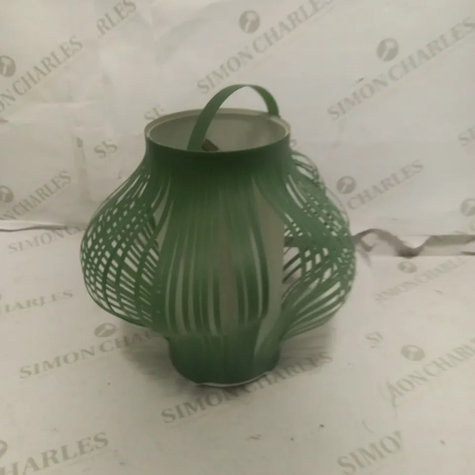 JOHN LEWIS GREEN LAMP WITH HANDLE 