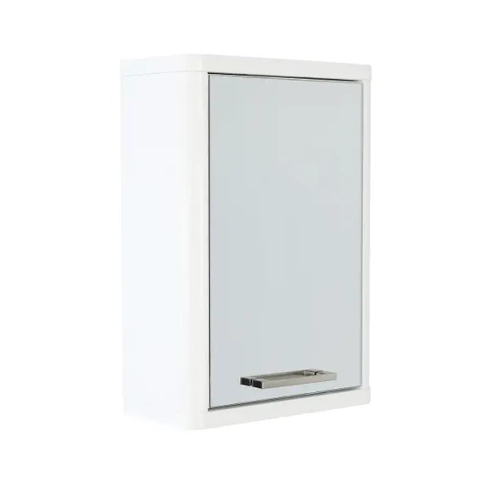 BOXED SINGLE MIRROR DOOR CABINET 