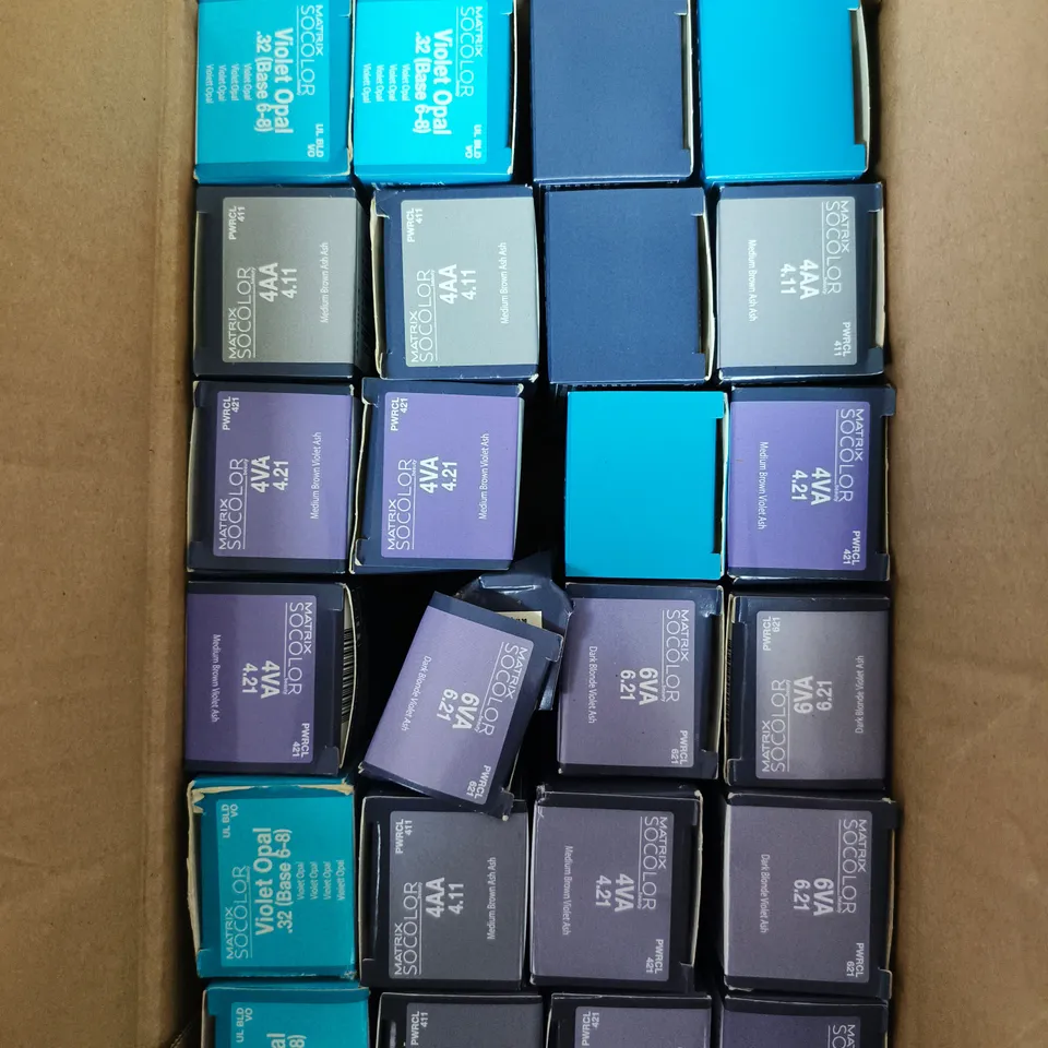 APPROXIMATELY 20 ASSORTED MATRIX SO COLOUR BEAUTY HAIR COLOURS 