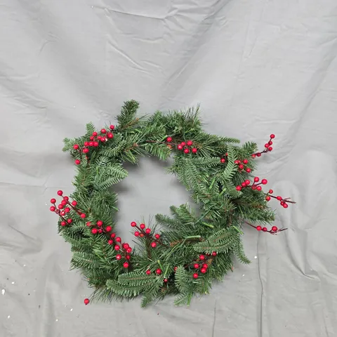 SARA BY SARA DAVIES 50CM PRE LIT WINTERLUXE FIR WREATH
