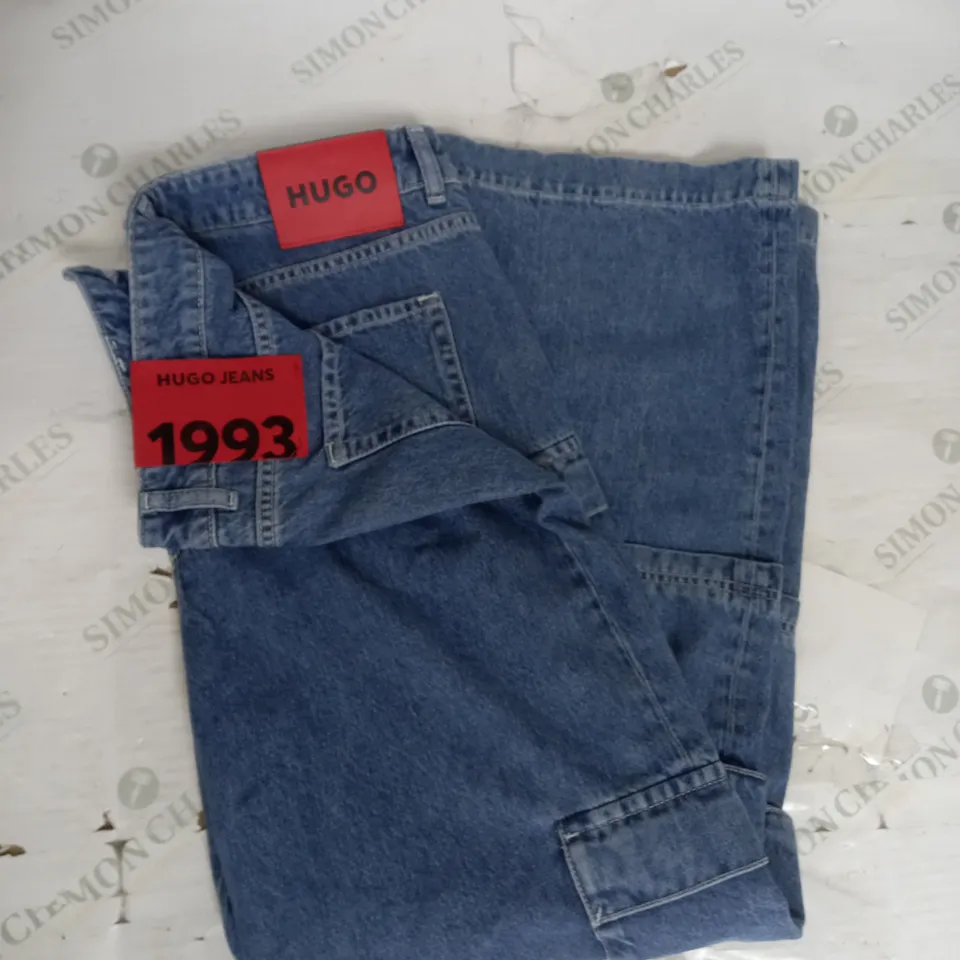 HUGO BOSS GASHIA CARGO JEAN IN BLUE SIZE 32W