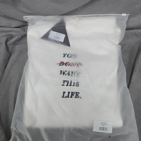 YOU DONT WANT THIS LIFE WHITE REDLINE HOODIE – SIZE S