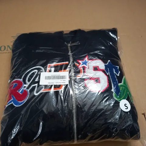 WILDCARD ZIP HOODIE - BLACK SIZE SMALL