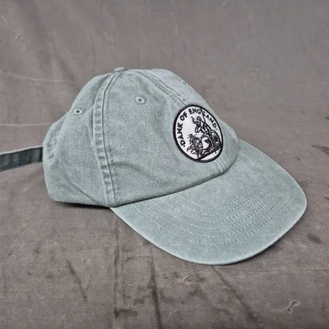 DANK OF ENGLAND EMBROIDERED PATCH CAP – GREY COTTON, ADJUSTABLE BACK