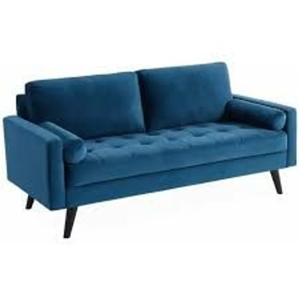 BOXED QUALITY DESIGNER SAVANNAH SOFA BED - BLUE