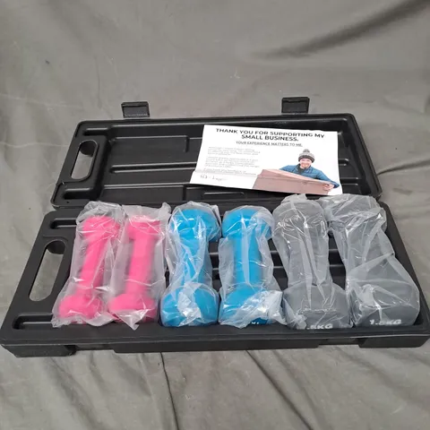 HEX NEOPRENE DUMBBELL SET 