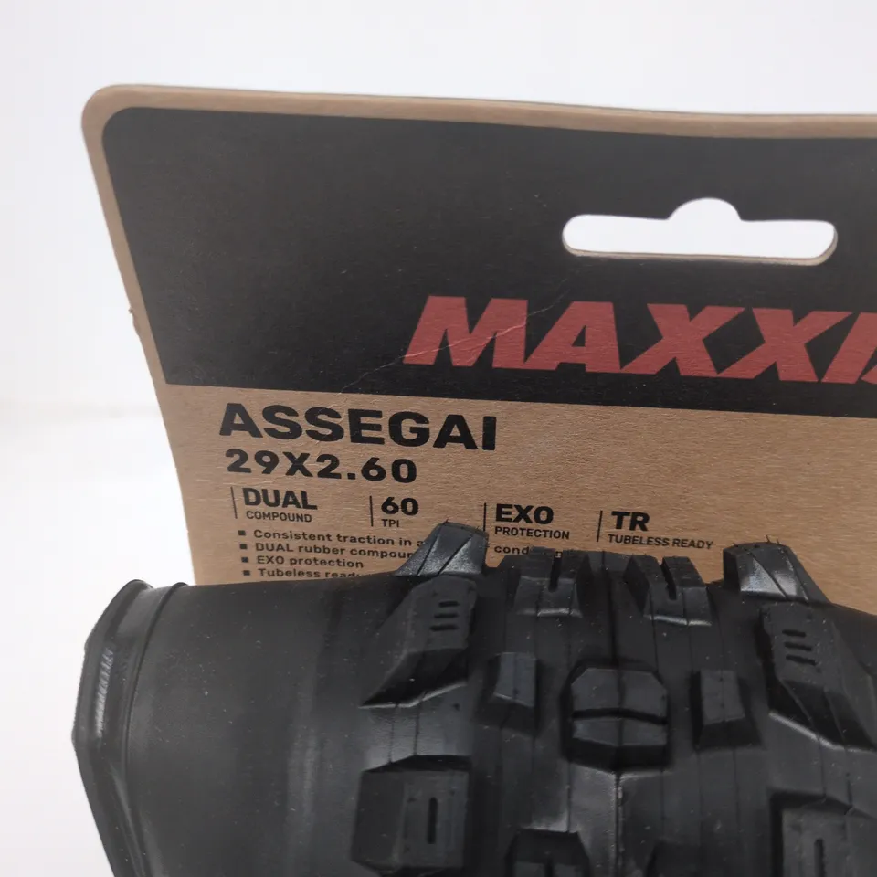 MAXXIS ASSEGAI 29X2.60 MTB TIRE – TUBELESS READY, EXO PROTECTION