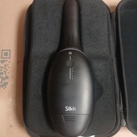 SILK'N BEAUTY HAIR REMOVAL DEVICE – BLACK HANDHELD WITH CASE & ACCESSORIES