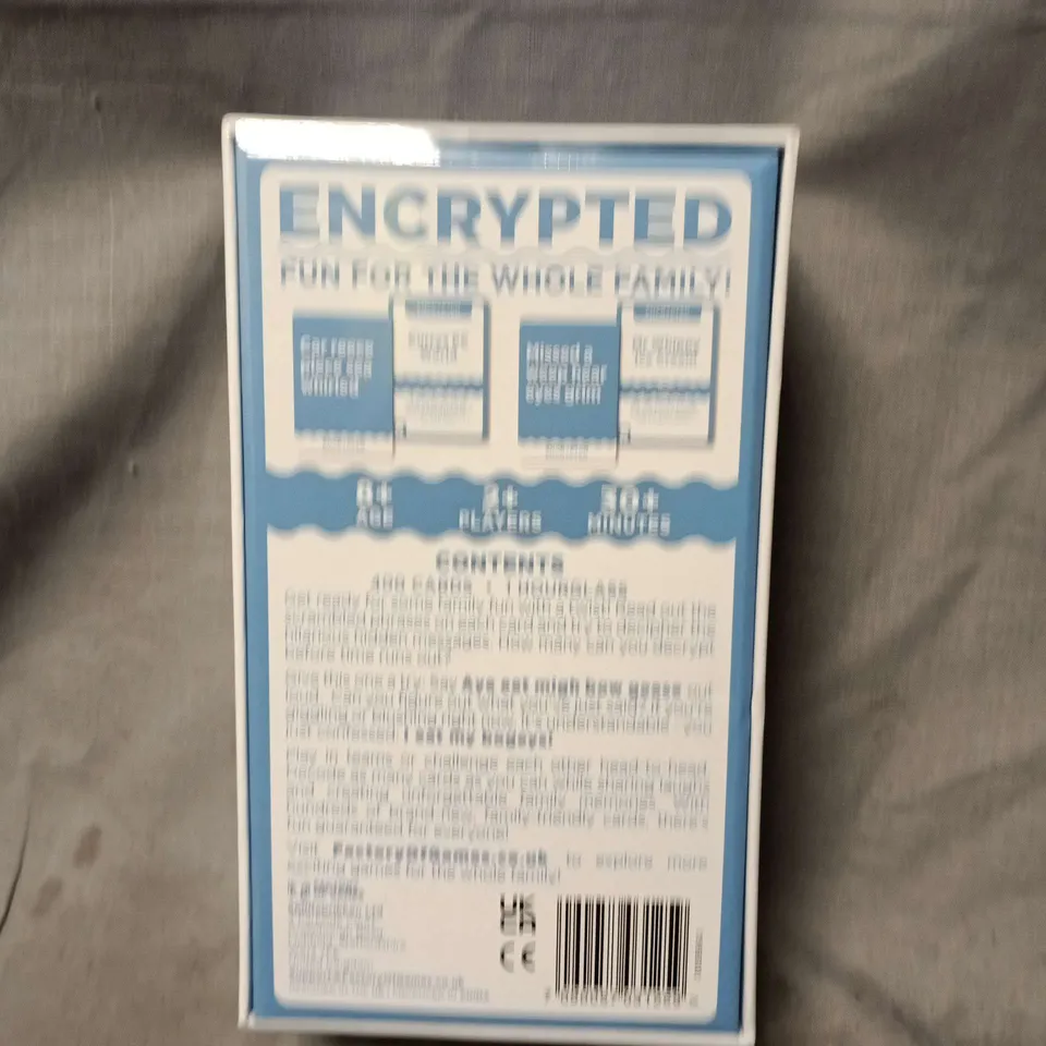 SEALED ENCRYPTED FAMILY PARTY WORD GAME BY FACTORY OF GAMES