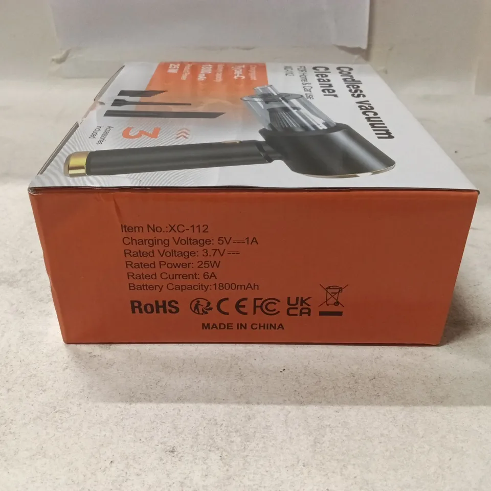 CORDLESS VACUUM CLEANER XC-112 – FOR HOME & CAR USE