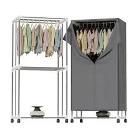 BOXED DMD HANG'N'DRY ELECTRIC CLOTHES DRYER WARDROBE COLLAPSIBLE AIRER WITH COVER