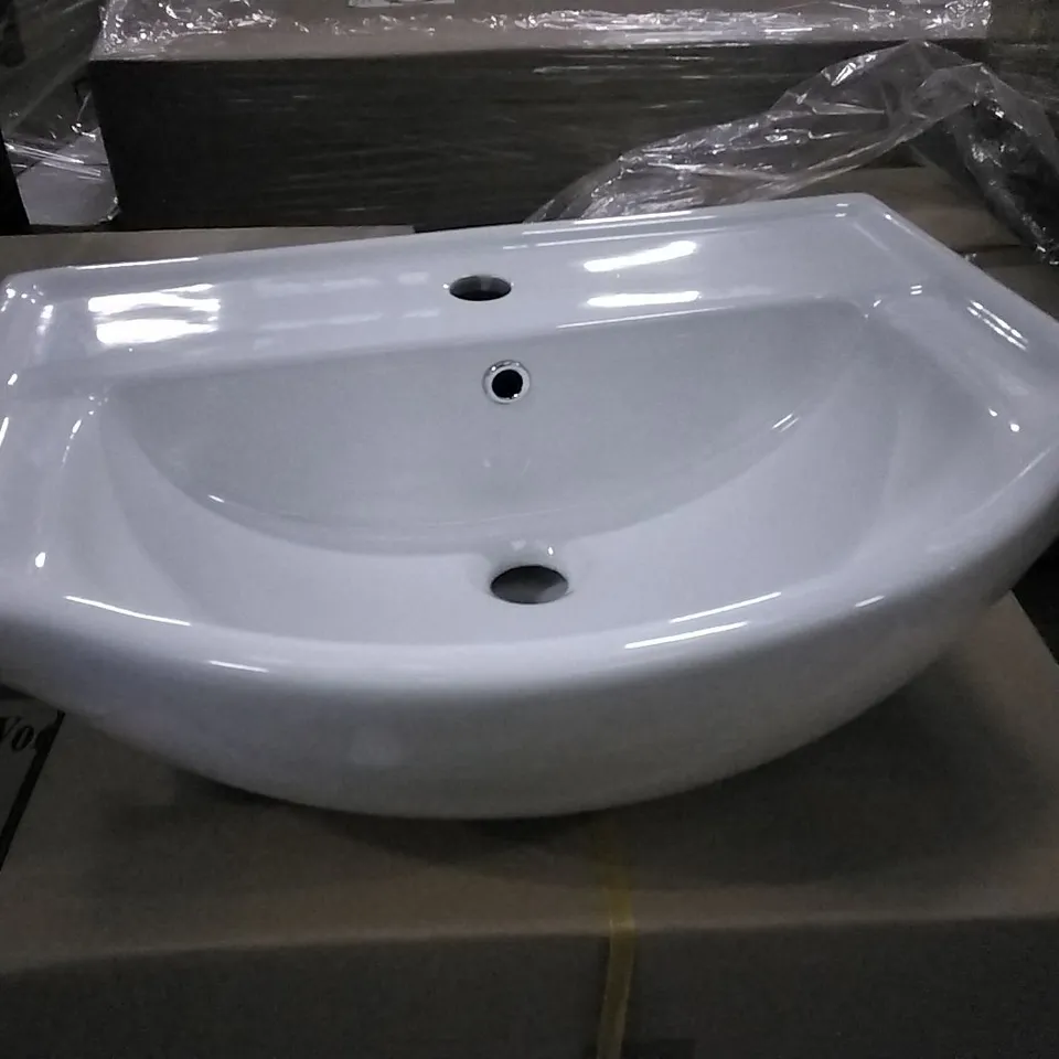 BOXED KAPRI CERAMIC BASIN 550MM WHITE