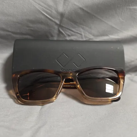 TORTOISESHELL SUNGLASSES WITH BROWN LENSES – RECTANGULAR ACETATE FRAME