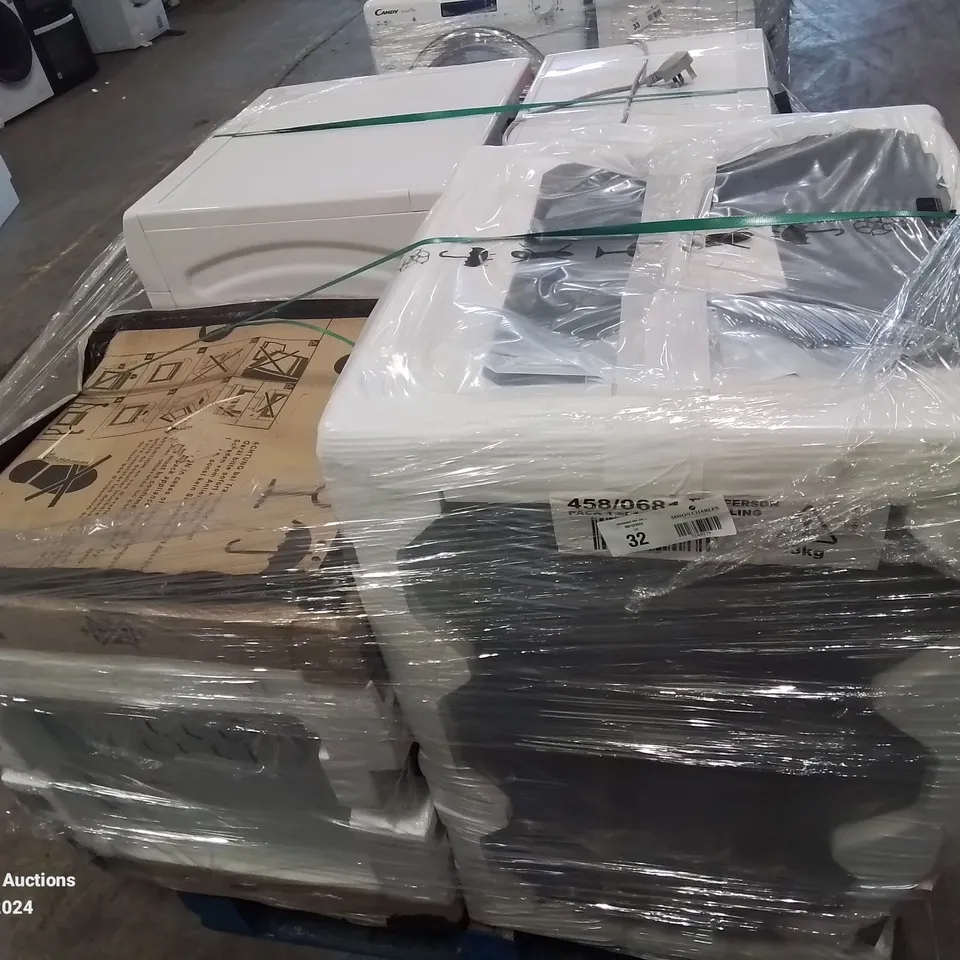 PALLET OF APPROXIMATELY 4 UNPROCESSED RAW RETURN WHITE GOODS TO INCLUDE;