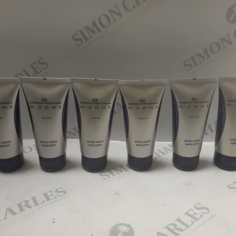 APPROXIMATELY 6 SERGIO TACCHINI O.ZONE AFTER SHAVE EMULSIONS - 6 X 75ML