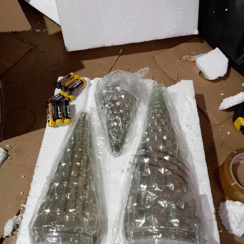 ALISON CORK SET OF MERCURY GLASS TREES