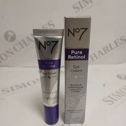 BOXED NO7 PURE RETINOL EYE CREAM - 15ML