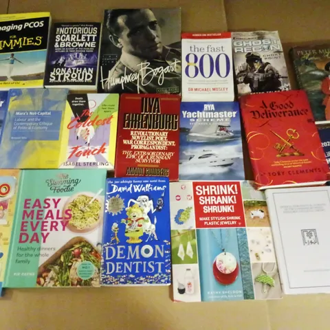 CAGE OF APPROXIMATELY 200 ASSORTED BOOKS FROM VARIOUS AUTHORS - COLLECTION ONLY
