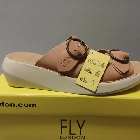 BOXED FLY LONDON BROKLYN ROSE SANDALS - UK 7 