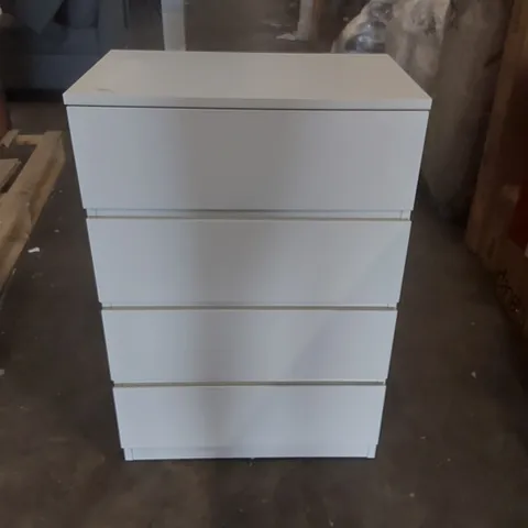 DESIGNER 4 DRAWER WOODEN CHEST OF DRAWERS