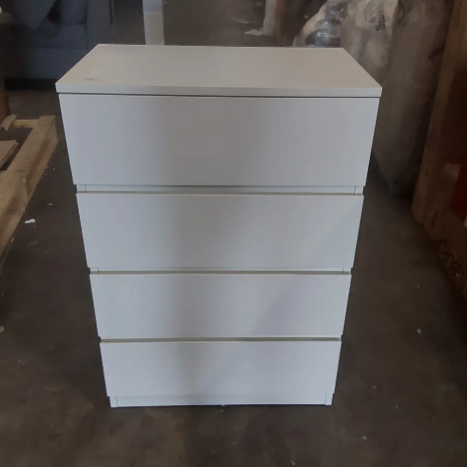 DESIGNER 4 DRAWER WOODEN CHEST OF DRAWERS