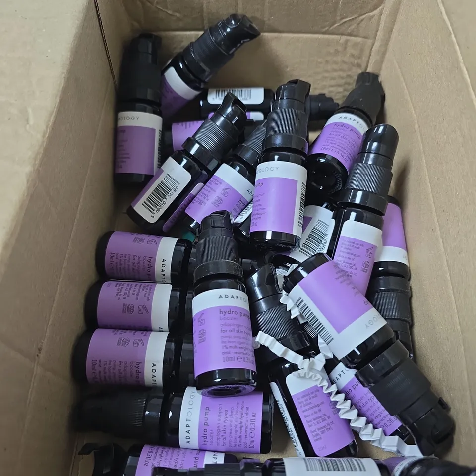 BOX OF APPROXIMATELY 20 X ADAPTOLOGY HYDRO PUMP BOOSTER – 10ML