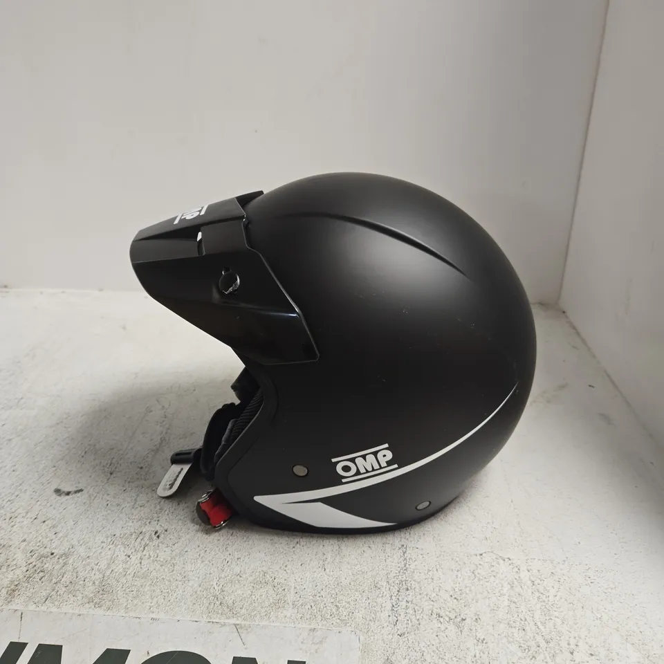 OMP RACING MOTORCYCLE HELMET – MATTE BLACK