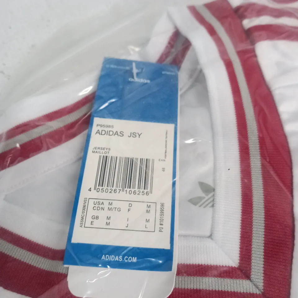 LIVERPOOL FC ADIDAS JERSEY – WHITE WITH RED TRIM (UK M)