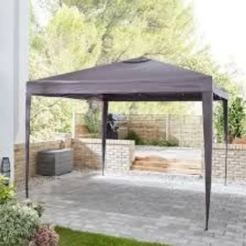 BOXED MONACO 3 X 3M FOLDING POP-UP GAZEBO - GREY