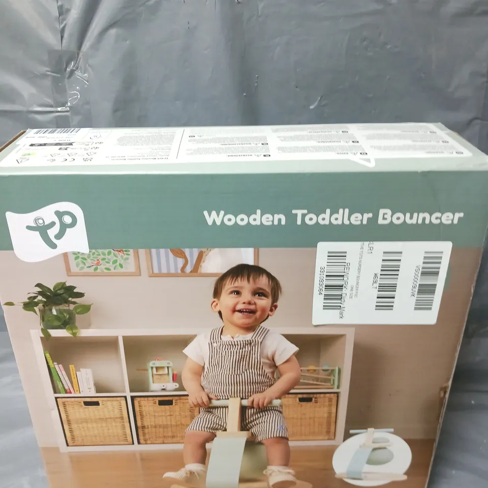 BOXED ACTIVE-TOTS WOODEN TODDLER BOUNCER