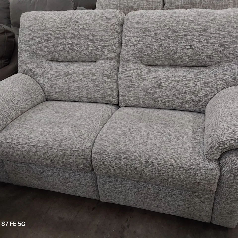 QUALITY BRITISH DESIGNER G PLAN SEATTLE 2.5 SEATER SOFA MIRAGE ASH FABRIC 