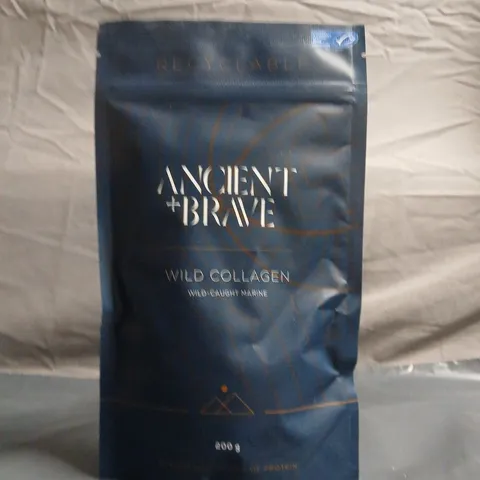 ANCIENT + BRAVE WILD COLLAGEN POWDER – WILD-CAUGHT MARINE, 500 G (RESEALABLE POUCH)
