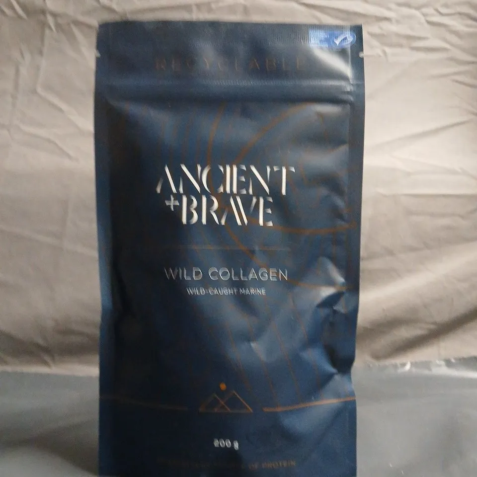 ANCIENT + BRAVE WILD COLLAGEN POWDER – WILD-CAUGHT MARINE, 500 G (RESEALABLE POUCH)