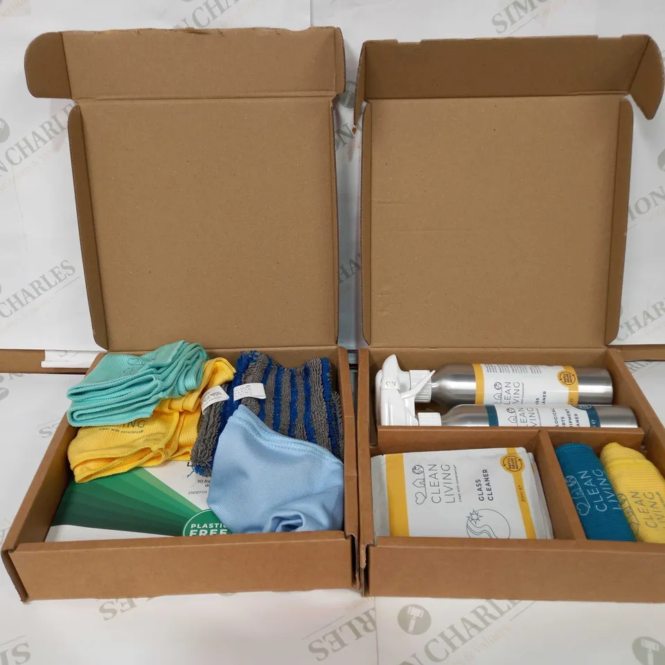 LOT OF 2 CLEAN LIVING CLEANING KITS