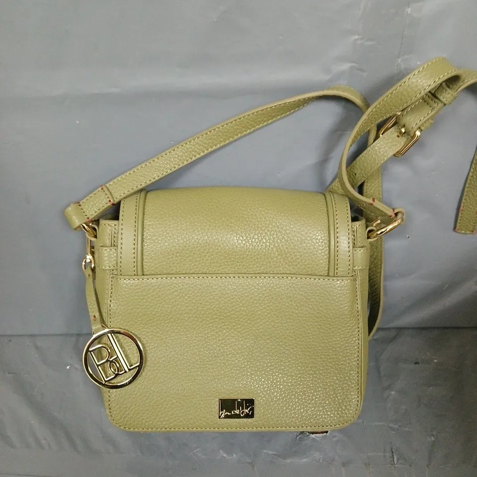BEN DE LISI SAWYER LEATHER SATCHEL - KHAKI