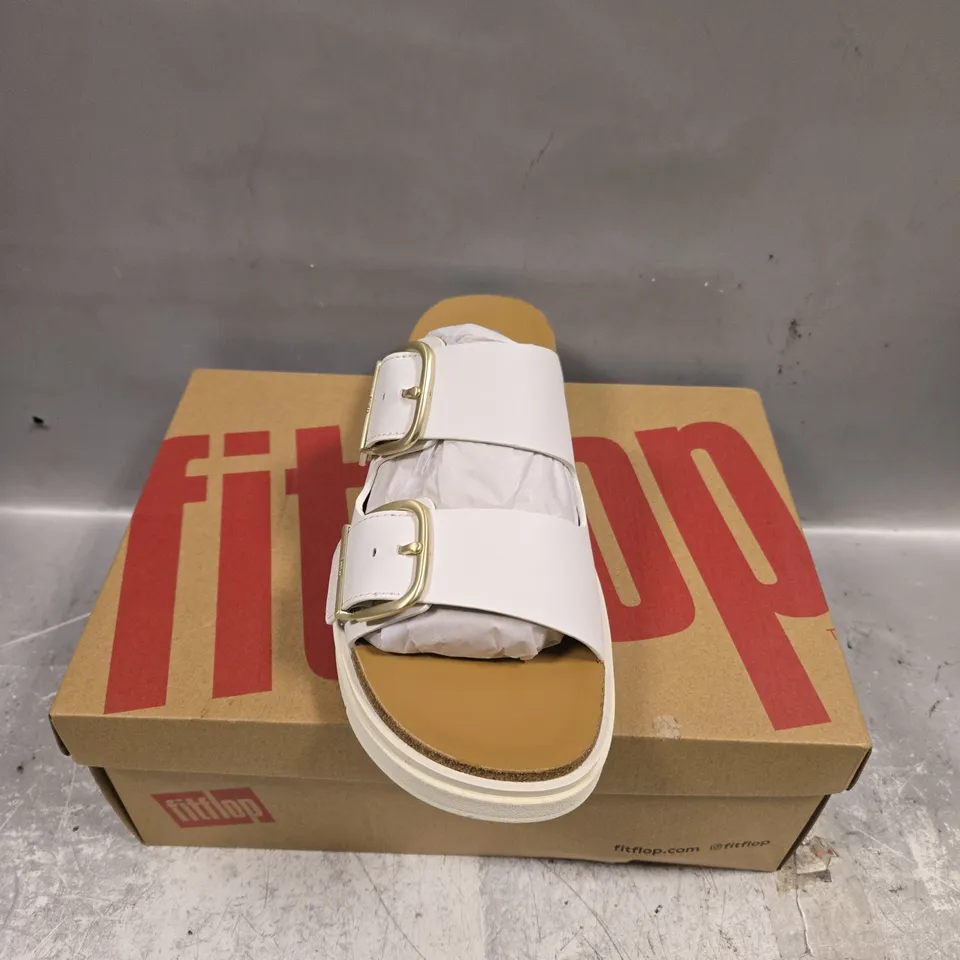 BOXED PAIR OF FITFLOP GEN-FF LEATHER SLIDES - 6