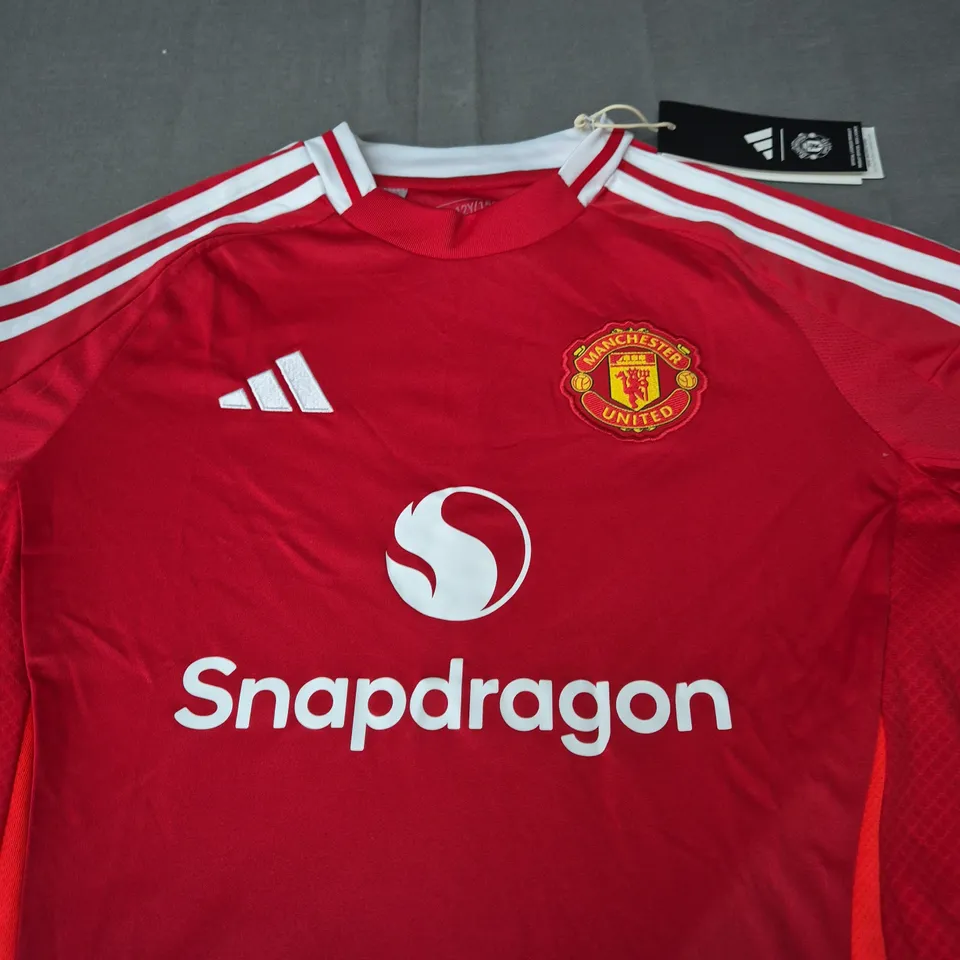 KIDS MANCHESTER UNITED FC HOME JERSEY SIZE 11-12 YEARS