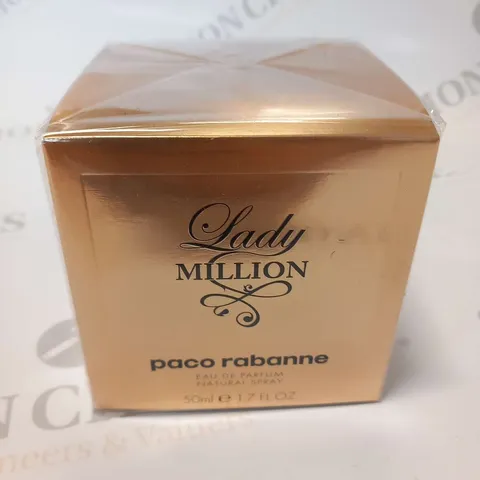 BOXED PACO RABANNE LADY MILLION EAU DE PARFUM 50ML